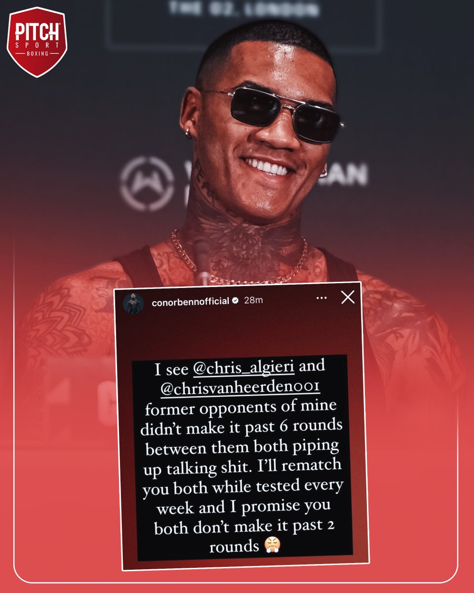 PitchBoxing's tweet photo. Conor Benn on Instagram😲
Calling out @ChrisAlgieri and @TheHeat001; would you like either of these fights to happen? Let us know!🔽
Download the #pitchboxing app today 📲 https://t.co/Mdhz7v0FNm
#conorbenn #algieri #boxing #boxingfans https://t.co/3iJ1VO7jqM