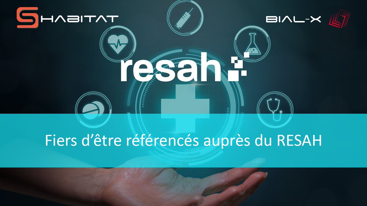 BIALX's tweet photo. Le cabinet @BIALX est fier de vous informer que sa solution S-HABITAT 🏠 est maintenant référencée auprès du @Resah_fr ! 🤝

Le Resah est un groupement d’intérêt public ayant pour but d'appuyer les achats du secteur de la santé.🩺

#referencement #gip #sante #DIA https://t.co/GpXBpIeM3t