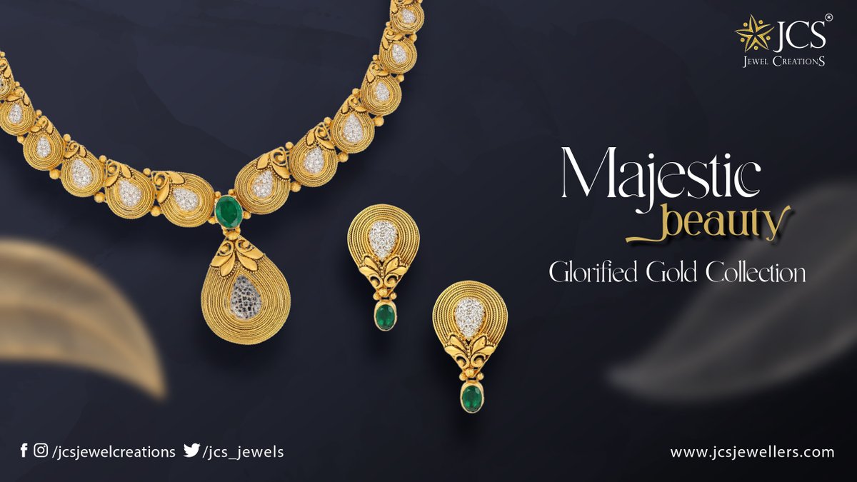 JCS_jewels's tweet photo. The shining gold collection from JCS is a scintillating display of luxury with intricately woven patterns. 

With these prized jewels, you can flaunt your persona with charm and make a statement.

#JCS #GloriousGold #bangles #JCSJewelCreation https://t.co/z76HIKtdRu