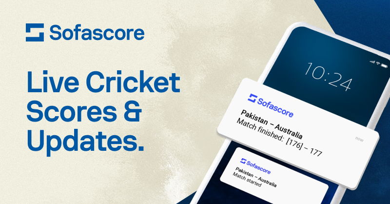 Sofascore's tweet photo. Get live cricket scores, fixtures, tables and stats optimized for your mobile device