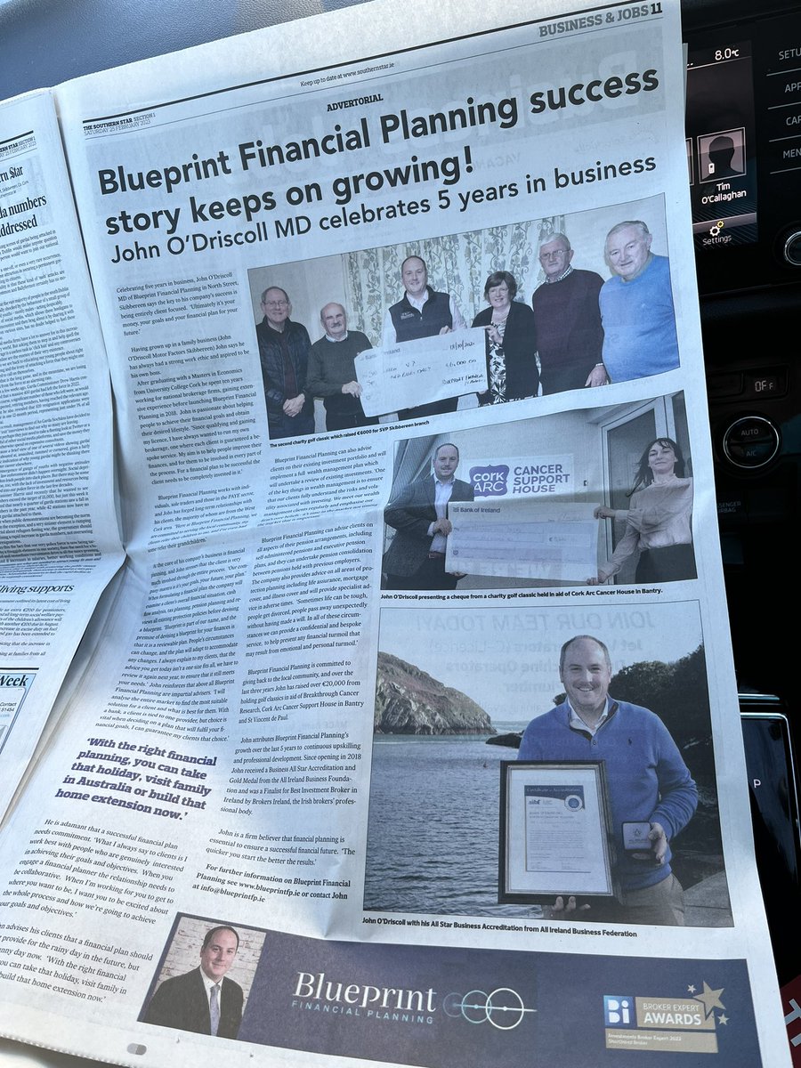 Nice advertising feature in this weeks <a href="/SouthernStarIRL/">The Southern Star</a> newspaper covering our recent 5 year anniversary