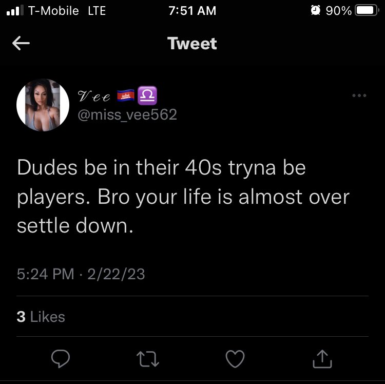 MyersComedyBloc's tweet photo. Some goes for dudettes in their 40s tryna do onlyfans and be a porn star. Sis your life is almost over settle down. Wait you have 1 to many kids for that. https://t.co/K3Ifw7AT40