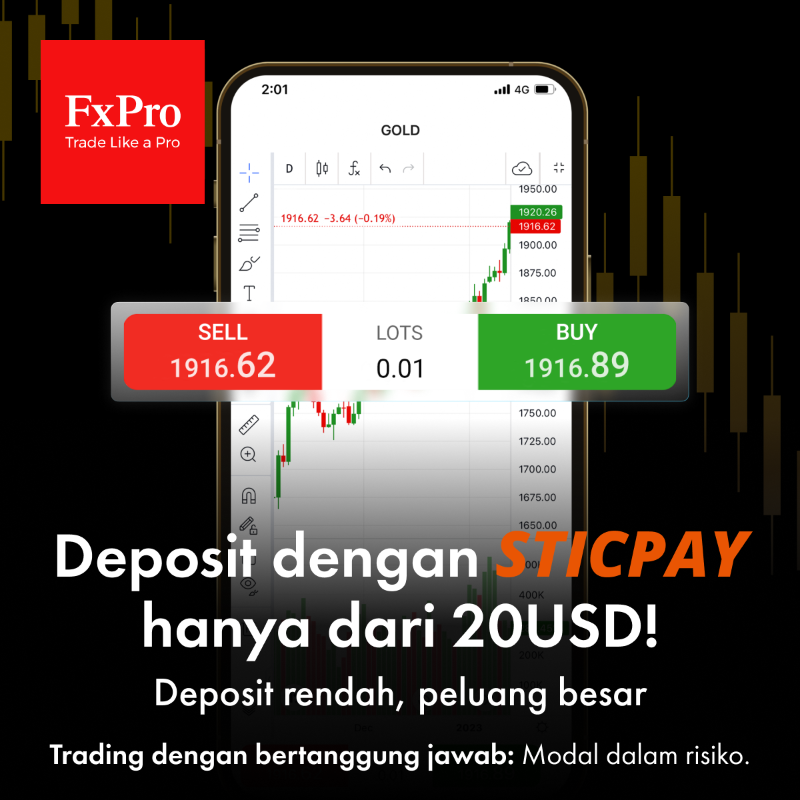 FxProGlobal's tweet photo. Deposit di INDONESIA dengan Sticpay hanya dari $20! Deposit diproses dalam hitungan menit tanpa biaya apapun dari FxPro