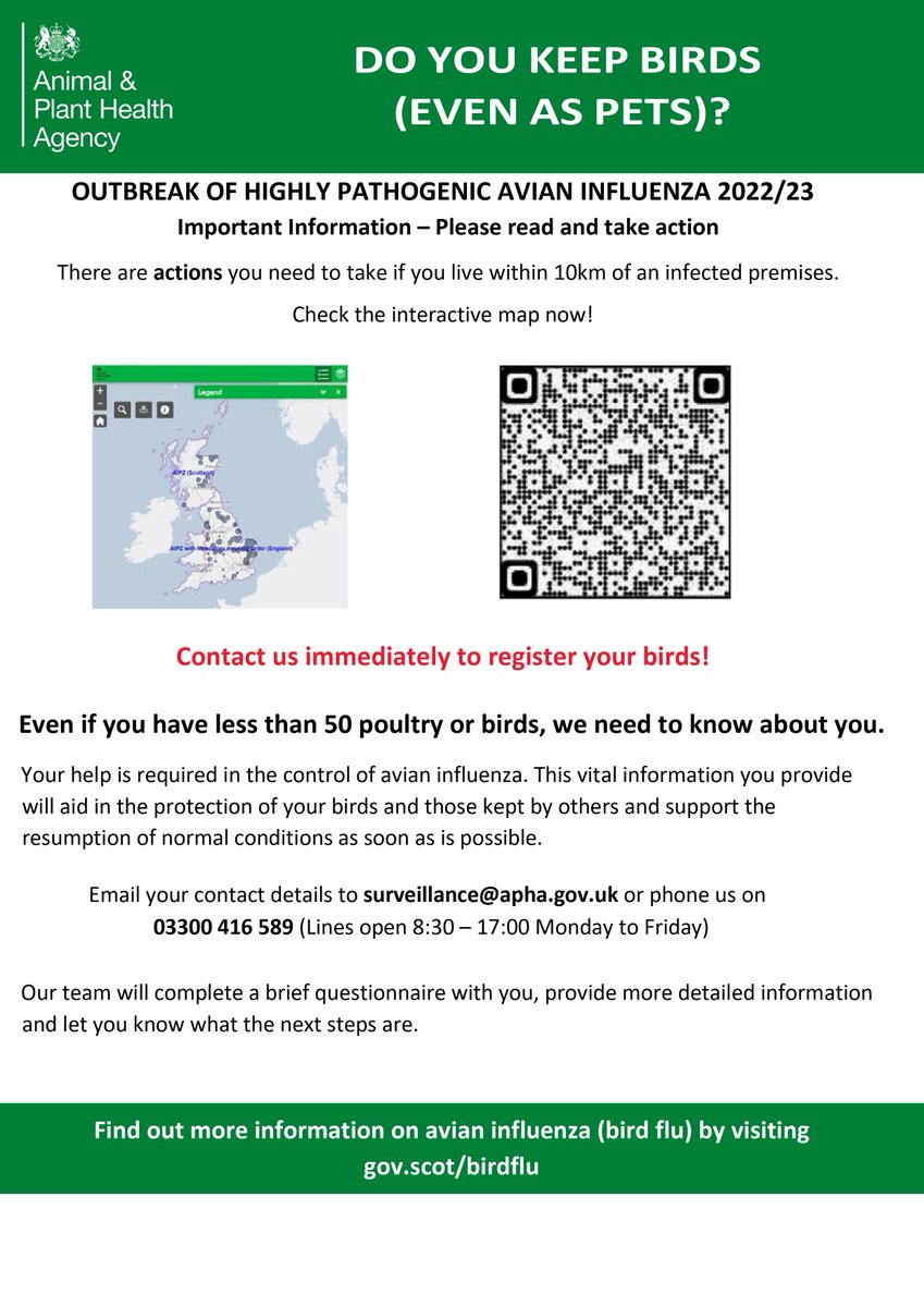 Stirling Council on Twitter "Avian Influenza update If you live in