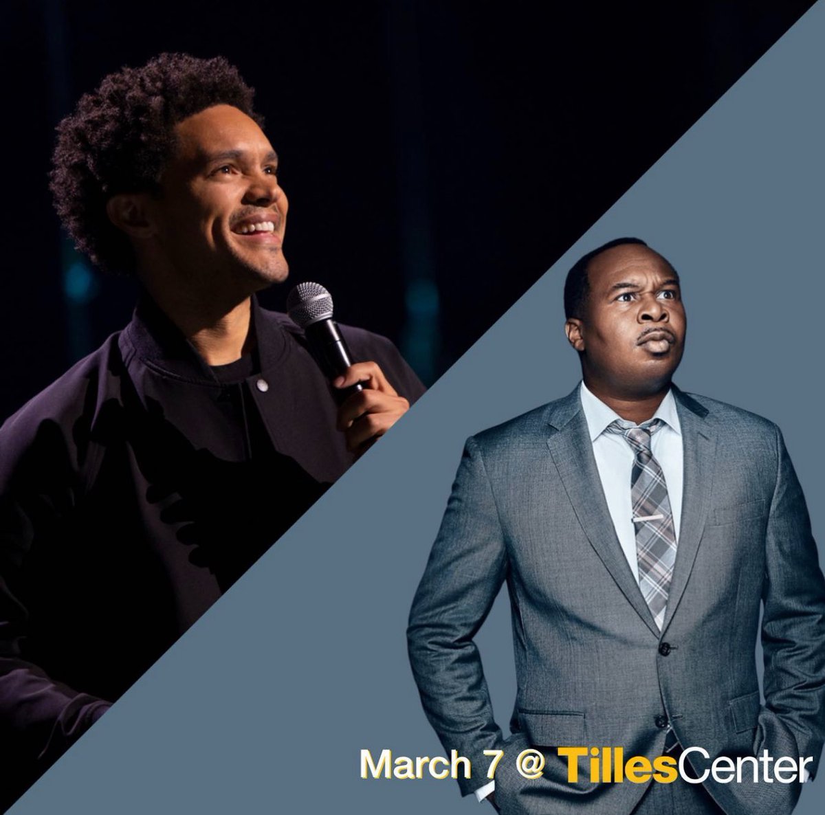 Roy Wood Jr- Ex Jedi (@roywoodjr) on Twitter photo New York! See you March 7, in convo with <a href="/Trevornoah/">Trevor Noah</a> at <a href="/TillesCenter/">Tilles Center</a>. My 1st question will be about the cornrows he got LITERALLY the day after he left The Daily Show. Will prob also dig into his life since the show & argue about food.
Buy tickets here: ticketmaster.com/event/00005D8D… New York! See you March 7, in convo with <a href="/Trevornoah/">Trevor Noah</a> at <a href="/TillesCenter/">Tilles Center</a>. My 1st question will be about the cornrows he got LITERALLY the day after he left The Daily Show. Will prob also dig into his life since the show & argue about food.
Buy tickets here: ticketmaster.com/event/00005D8D…