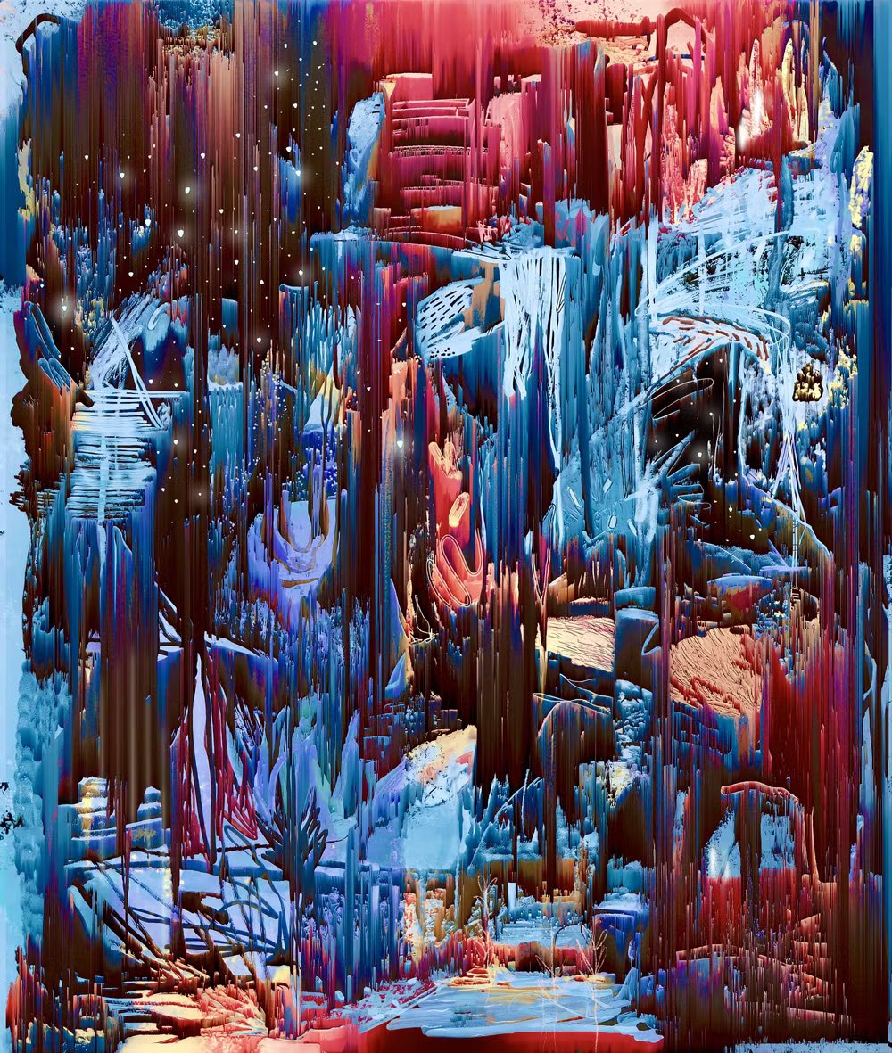 designzbychance's tweet image. “Frozen Howl”
In collaboration with @Sabstract_ 

-The moon is closer than usual... shrouded by the beautiful pain of the night sky.. Echoes in the eerie distance seem to be the opposite of madness &amp;amp; more of a longing cry.

❄️🐺 5 ◎ reserve

Only on @exchgART 
🔗👇