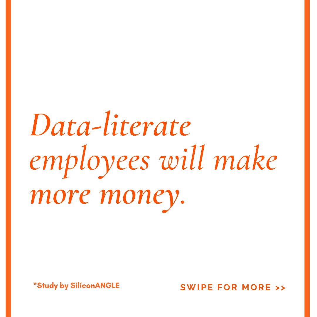 dataproducts's tweet image. Data literacy pays off! By mastering data skills, you can unlock new opportunities, earn a higher salary, and stand out in today&apos;s data-driven job market. Invest in your data literacy skills today and reap the rewards tomorrow. 💰📈 #DataAnalytics #bigdata #DataScience