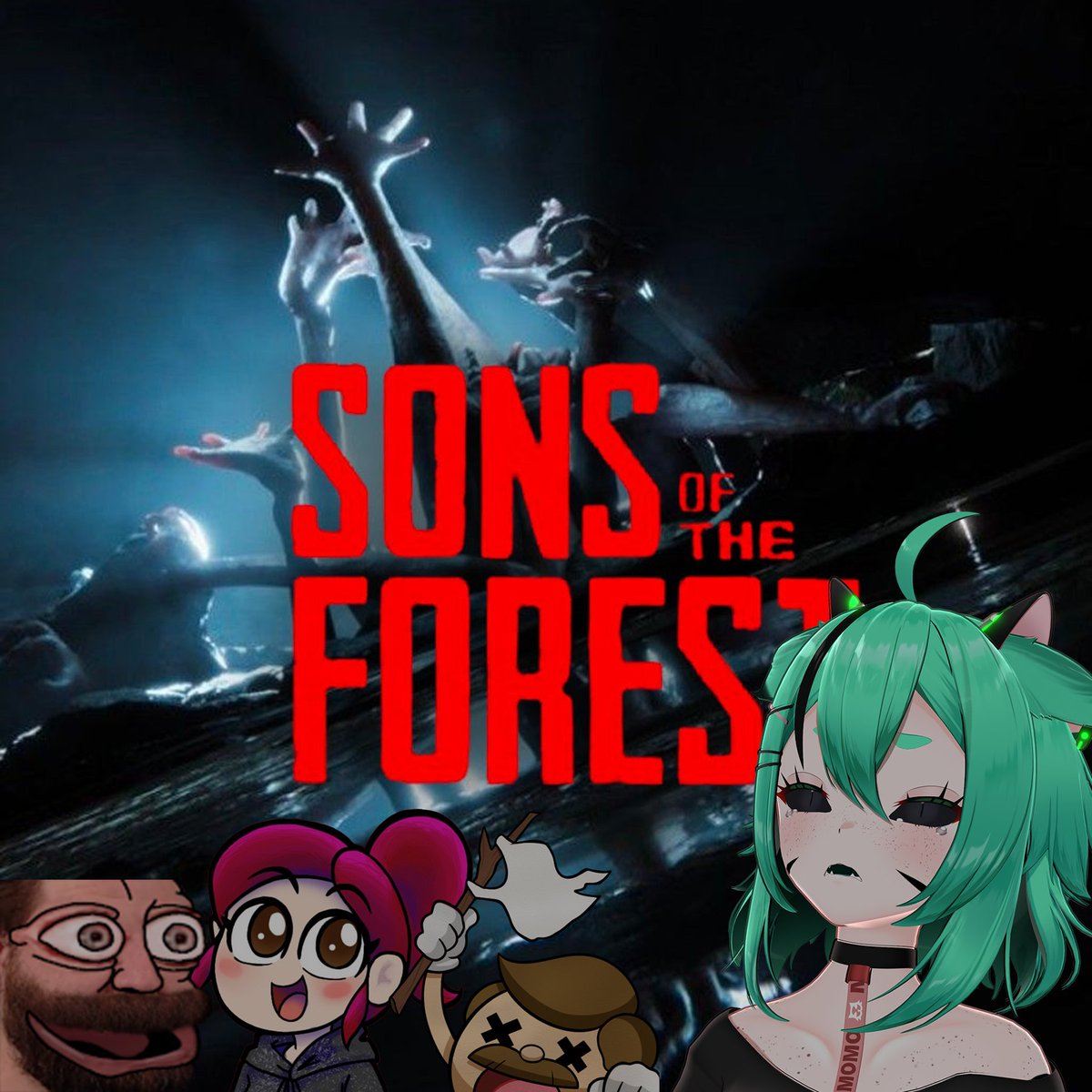 Today we gonna check out Sons of the Forest w/ <a href="/Classypax/">Classypax</a>, <a href="/DisbeArex/">Disbe</a>, <a href="/Ezekiel_III/">Zeke</a>, &amp; <a href="/SaffyPie/">SaffyPie - Gone to BluSky 🦋</a> 
Im scared @_@.... hold me. pls. 
#VTuber #VTuberEN #sonsoftheforest 
🔗below👇