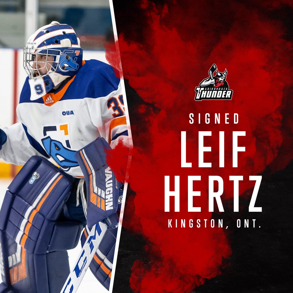 Roster: We have signed goaltender Leif Hertz (<a href="/LeifHertz/">Leif Hertz</a>) to a standard player contract!