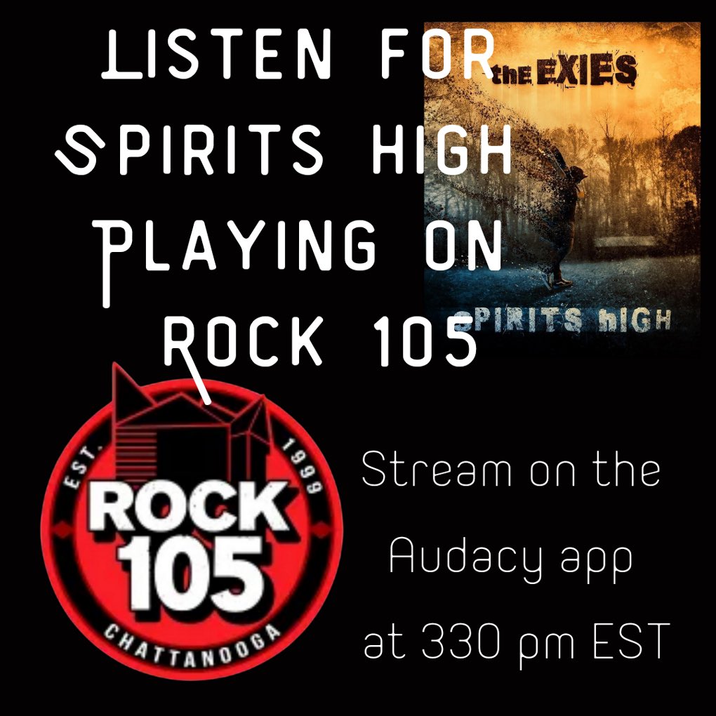 ScottExies's tweet image. TODAY ! The WXRX IN Chattanooga plays #spiritshigh for the first time . Check it out 🤘