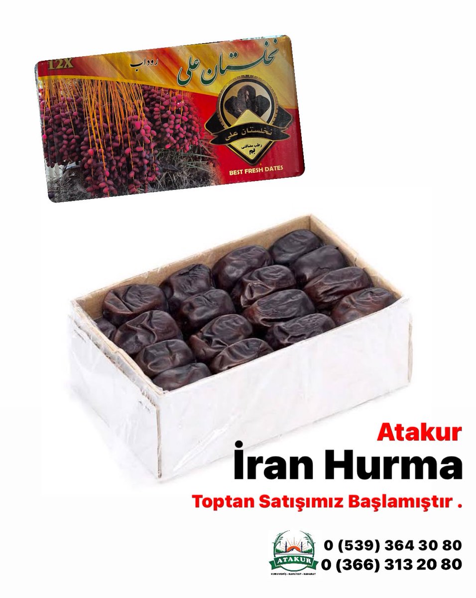 Atakurgida's tweet photo. #Hurma #Ramazan #ramazanışerif #tosya #kastamonu #ılgaz #daday #kargı #mübarek #iranhurması #atakurgıda #gıda #kuruyemiş #bakliyat #baharat #kutuhurma #açıkhurma #tazehurma #yaşhurma https://t.co/2JqyTjy9s9