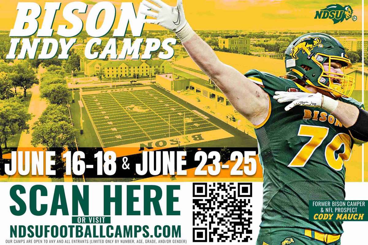 Thanks @PetersNDSU for the opportunity to attend camp! Looking forward to it! 🦬 @PLVfootball