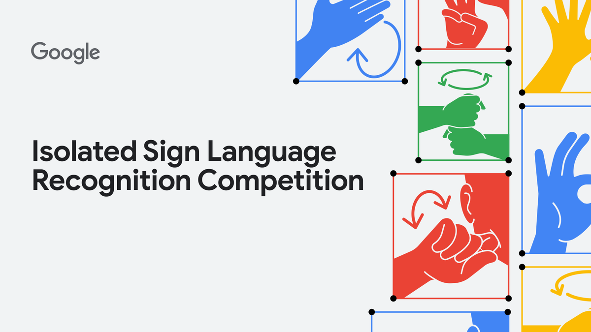 TensorFlow's tweet photo. Check out our new Kaggle competition to help make sign language more accessible by training a real-time sign language recognition TFLite model!
Learn more โก๏ธ https://t.co/hGH9nhEmiC https://t.co/znMGesDZFk