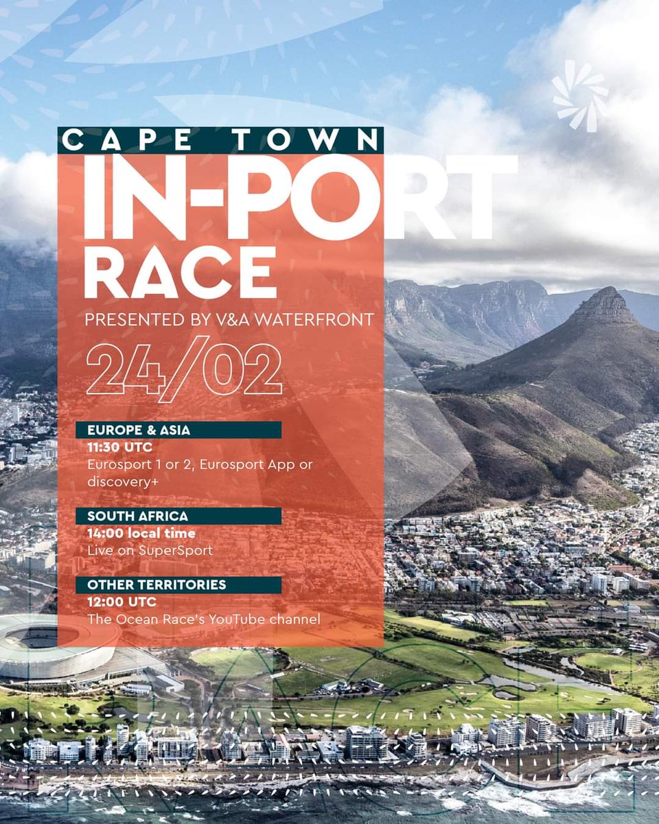 📺 How to follow <a href="/theoceanrace/">The Ocean Race</a> Cape Town In-Port Race presented by <a href="/VandAWaterfront/">vandawaterfront</a> 👇

For the breakdown country by country check out this link 👉 bit.ly/WatchCTInPort

#TheOceanRace