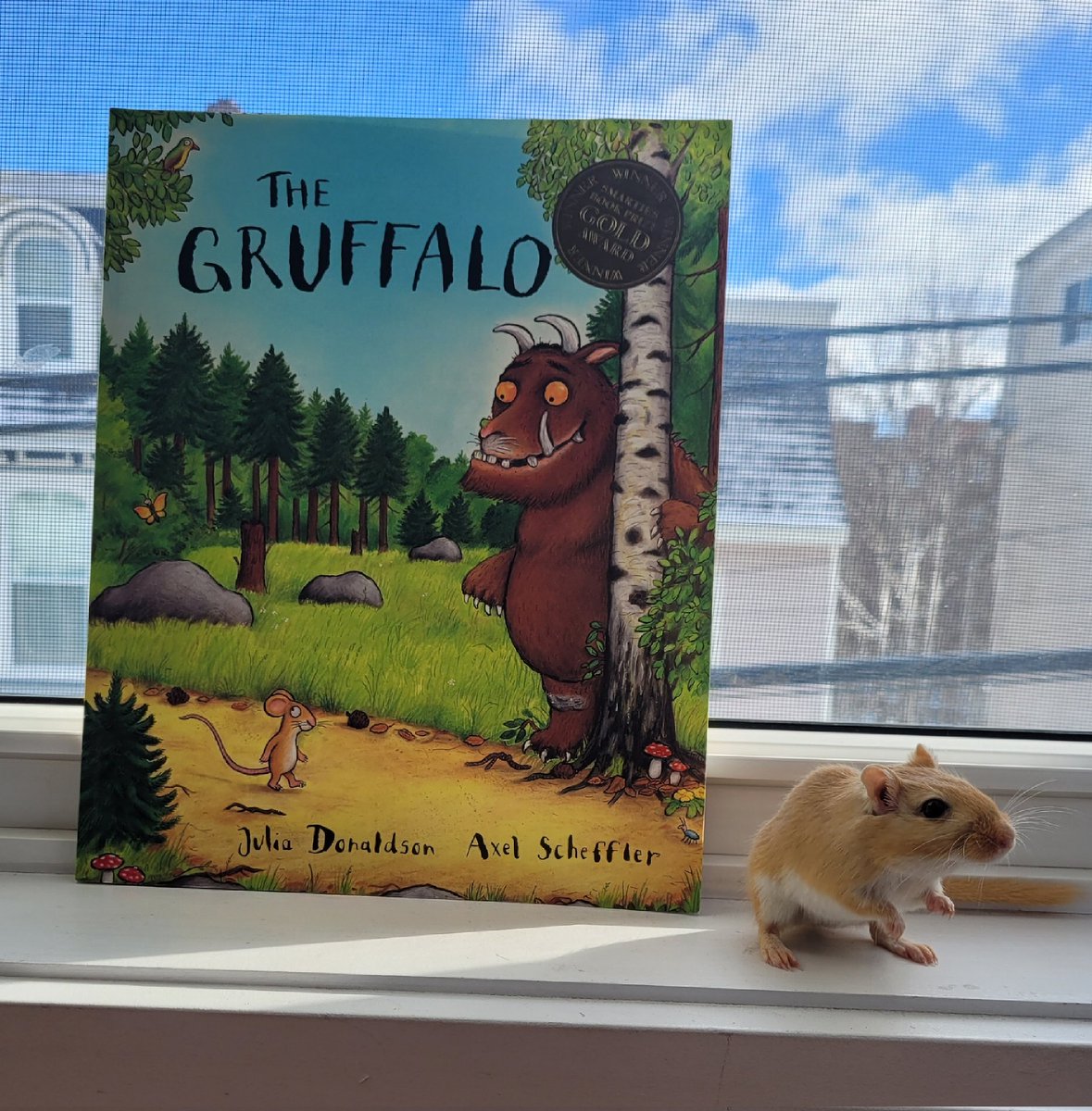 Ms__Stephenson's tweet photo. While Agnes isn't a mouse, she sure thinks the one in this story was clever to trick its predators! Great book to read aloud to young students when introducing poetry https://t.co/nJnm7ZOU2x