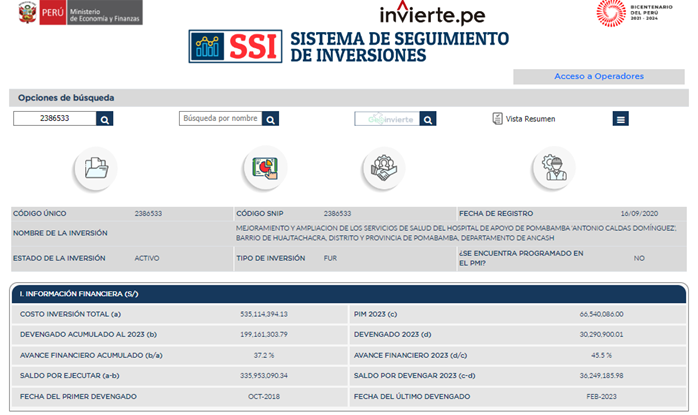 ComiteTecnico's tweet photo. GOBIERNO INYECTA PRESUPUESTO PARA AVANZAR EN OBRA DE HOSPITAL DE APOYO
Presupuesto Institucional Modificado (PIM) pasa de 66 a 318 millones de soles, financiamiento que garantiza la continuidad en la ejecución de la obra
@EdwinSantosE @AutoridadRCC @CPomabamba https://t.co/SwEcUB9hlD