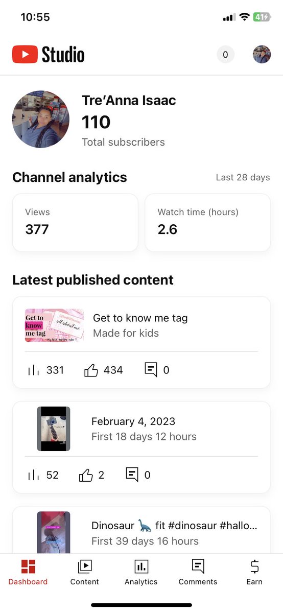 lifewithTreanna's tweet photo. My little YouTube be popping 😊💕🌸 https://t.co/udkvWeCoaN