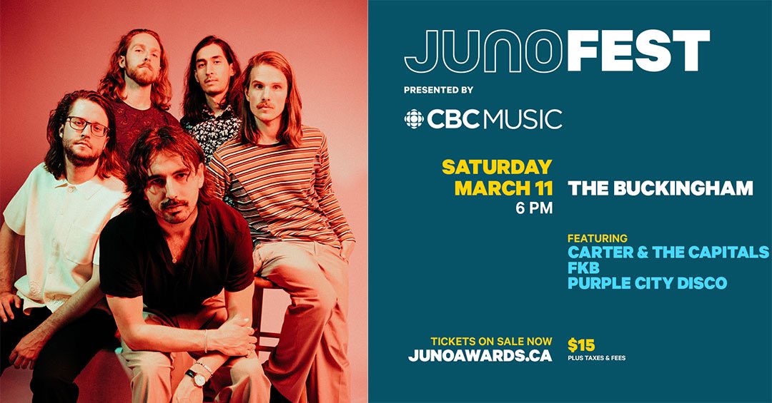 Candthecapitals's tweet photo. @TheJUNOAwards are coming to town! Playing a fun set with @123FKB March 11th for JunoFest https://t.co/NRS1Q7fK0G