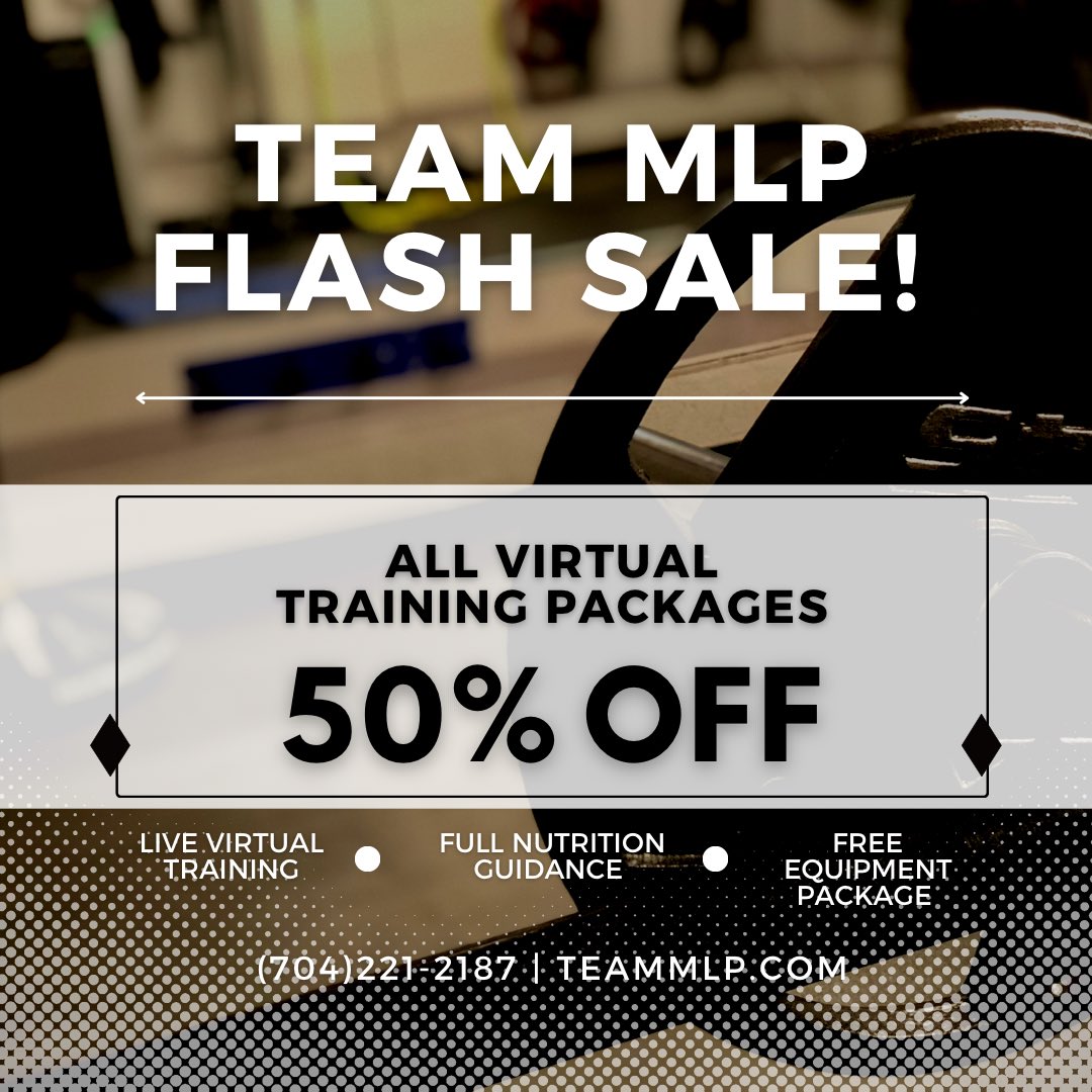 JayJohnsonMLP's tweet photo. 💰 50% OFF on Virtual Training packages, so if you’re thinking about it…STOP! Let’s go!

✅ FREE Equipment Package!

✅ FREE Custom Nutrition Programming!

Jump on with us…we’re knocking the doors down with results so far this year, so don’t miss out!

https://t.co/XqlEToGk9I https://t.co/9RbSi43CBp