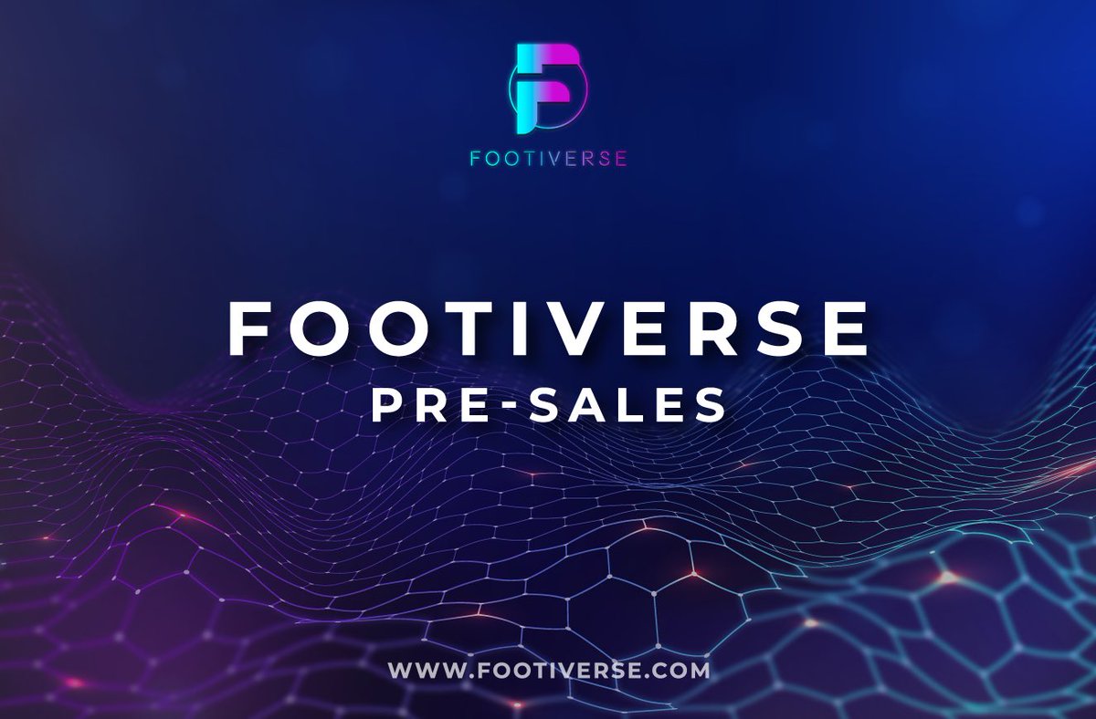 FootiverseNFT's tweet photo. Pre-sales Announcement.

Private sales fully sold out last week. Get ready for Pre-sales now! Don’t missed it! 

Visit https://t.co/v8hT2Mqw2M now. https://t.co/B60GzSOGLE