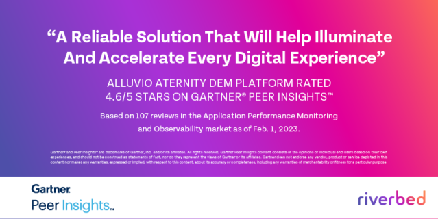 #GartnerPeerInsights #NetworkVisibility #UnifiedObservability @riverbed rvbd.ly/3Sp8iBg