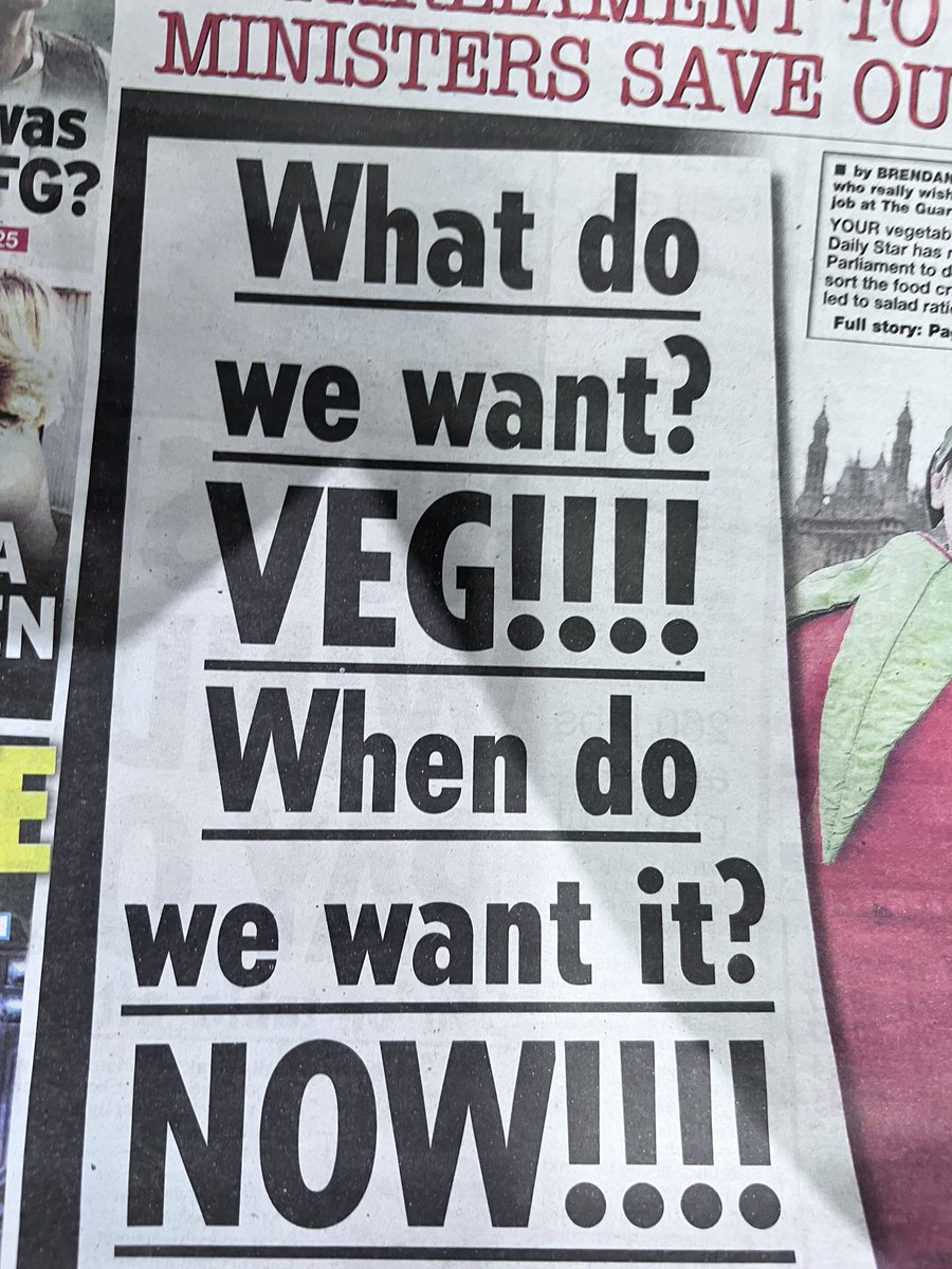 DrStefanieW's tweet image. The current vegetable shortage will no doubt be greatly helped by pushing farmers of their land, as happening in the Netherlands and many other places…

#SelfInflicted