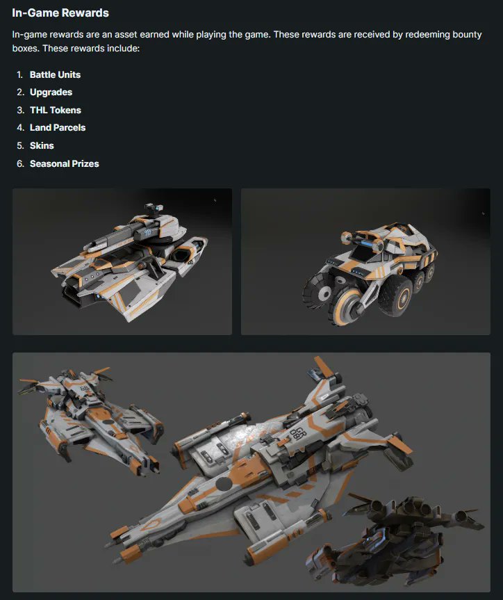 thalondao's tweet photo. In Thalon, you earn Bounty Boxes by winning PVP battles. 

You can open them by paying a $THL fee and they're filled with battle units, upgrades, lands, skins, and even $THL. 

If you don't like what you get, you can pay again for a second chance.

Read our whitepaper for more! https://t.co/Qrlz8ufy27