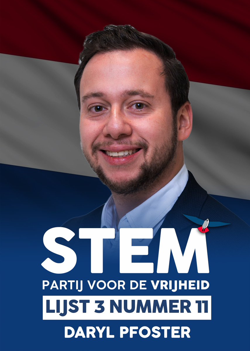 Binnenkort zijn er weer provinciale statenverkiezingen. Ga vooral stemmen en #stemPVV

Met Daryl Pfoster op nummer 11 kunnen we een top politicus naar het Gouvernement sturen.

#PVV #PS2023