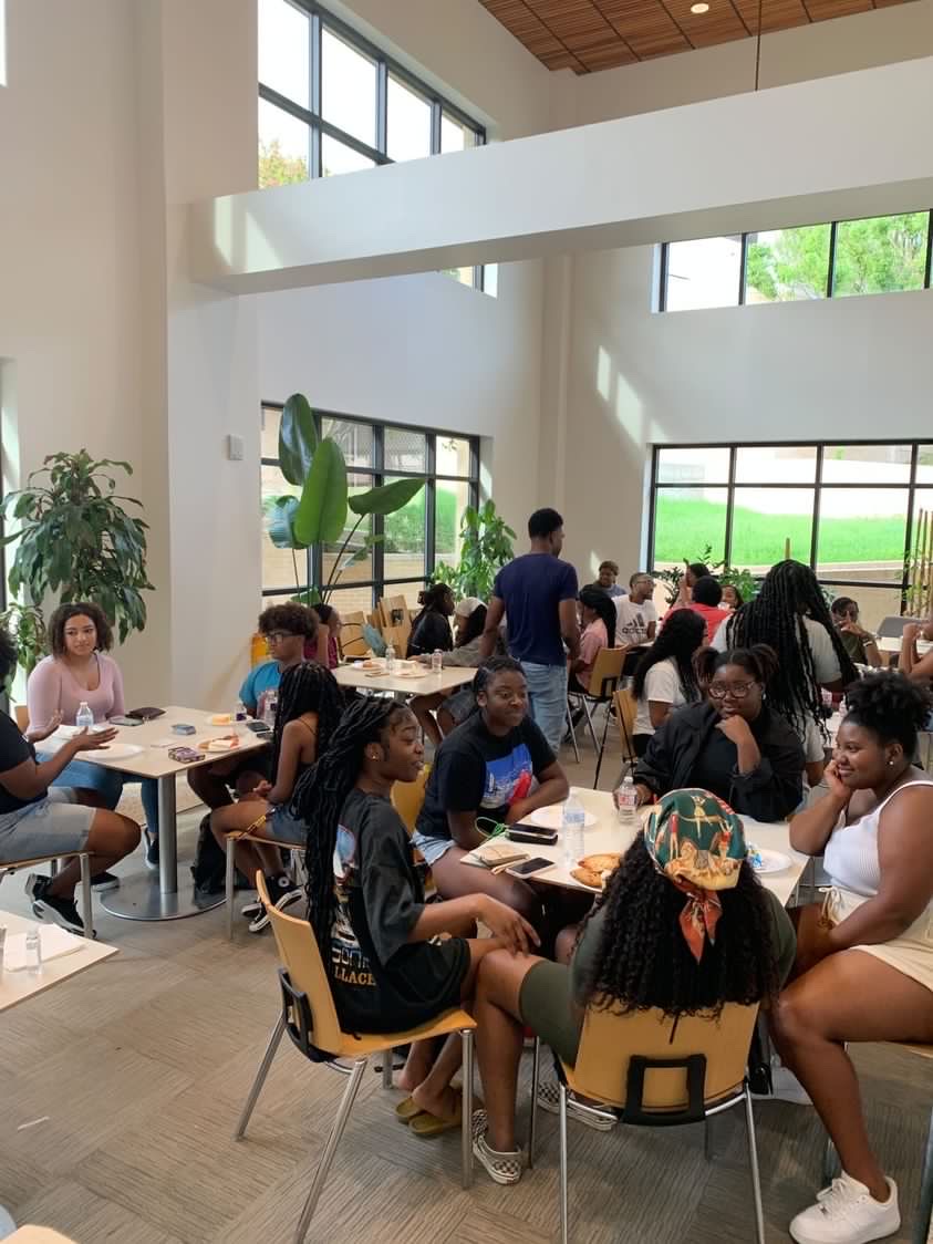 lbjsc's tweet photo. This week's BHM organization highlight is The Impact Movement (@ImpactTxst)! Through study groups, Bible studies, &amp; prayer sessions, they empower Black students to grow in their community &amp; relationship with God. Join their meetings every Thursday in LBJ 3-21.2 at 6 pm. #TXSTNext https://t.co/roALlsucLl