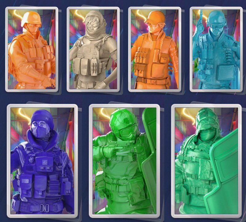 リーク

Y8S1に登場するRainbow Is Magicのオペレーターポートレート(おもちゃの兵隊Ver)