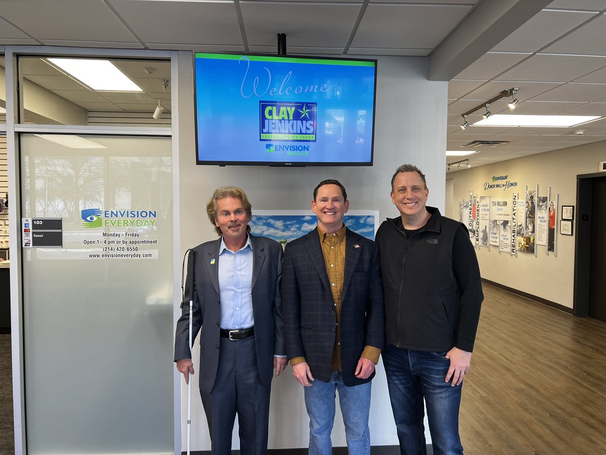 Clay Lewis Jenkins on Twitter "I enjoyed my visit to Envision_Dallas
