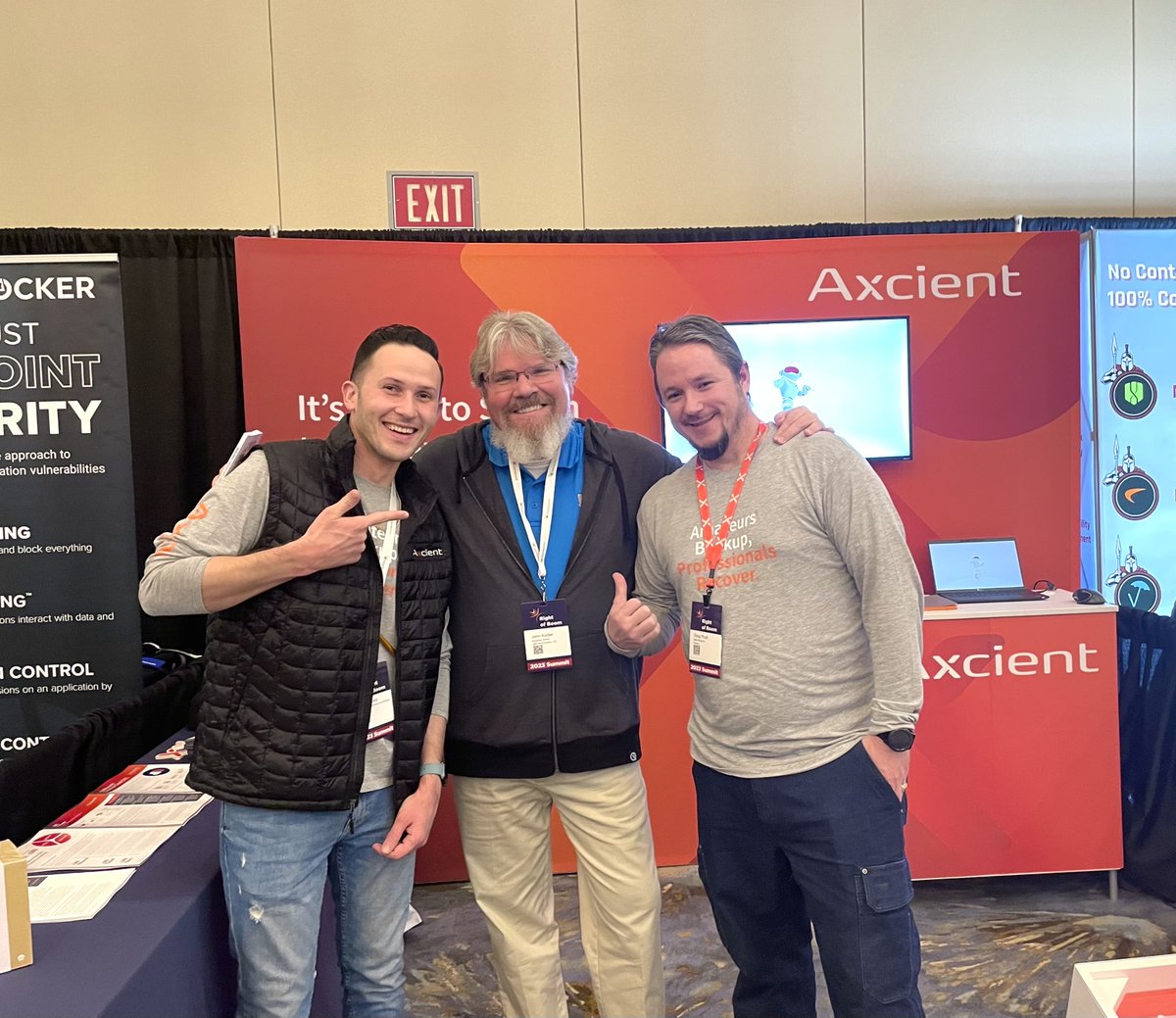 Axcient's tweet photo. BOOM! We're at #RightOfBoom! So much awesome content this week, who's here with us? #Boom23 https://t.co/SJOXQgmhLf