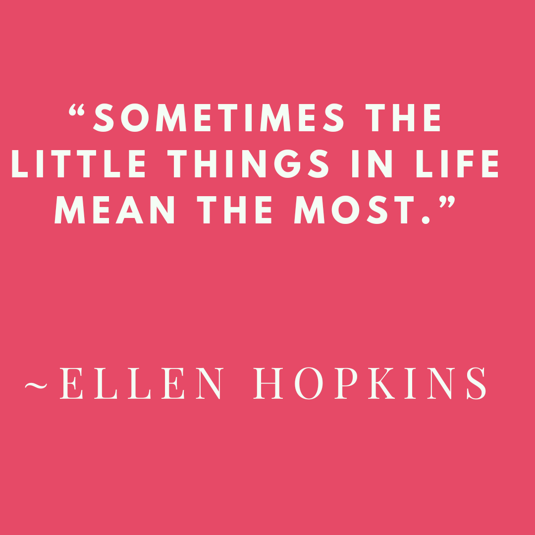 On #ThankfulThursday appreciate the little things