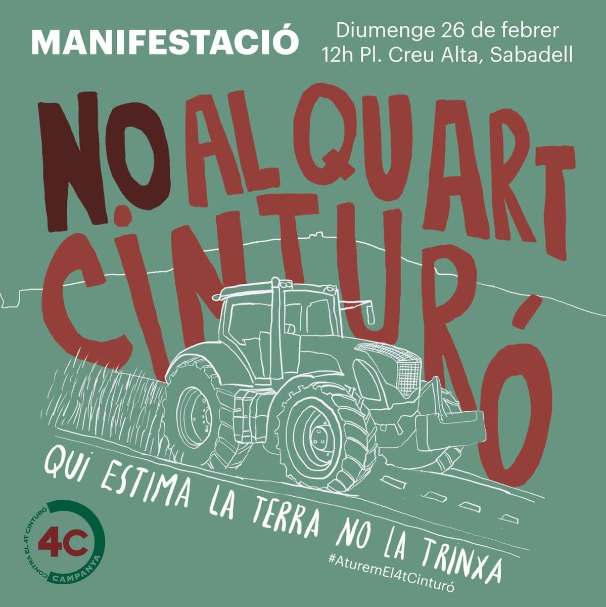 Moltes gràcies a totes les que ahir vau venir a la <a href="/BiblioBarbera/">Biblio Barberà</a> a la xerrada de <a href="/Campanya_ccqc/">Campanya Contra el 4t Cinturó</a>! 

Si, com nosaltres,  vas sortir carregada de motius per oposar-te a aquesta macroinfraestructura obsoleta i depredarora, ens veiem diumenge a la manifestació! 

#AturemEl4tCinturó