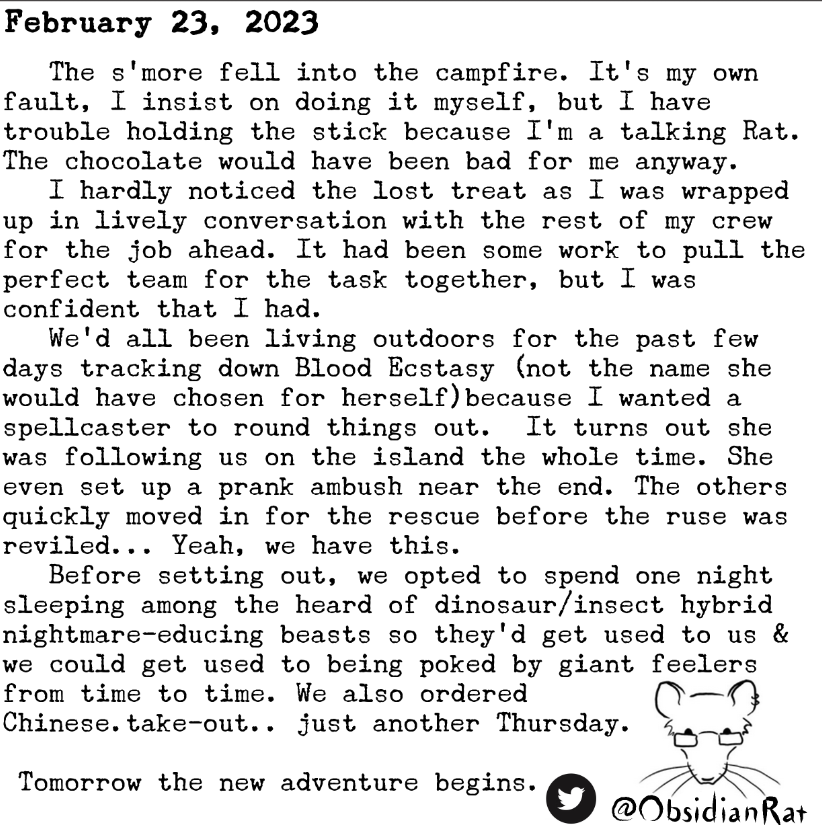 ObsidianRat's tweet photo. #Characterblog #TalkingRat  #ObsidianRat #DailyAdventure #Adventure #Surreal https://t.co/G6W1xb67Xk