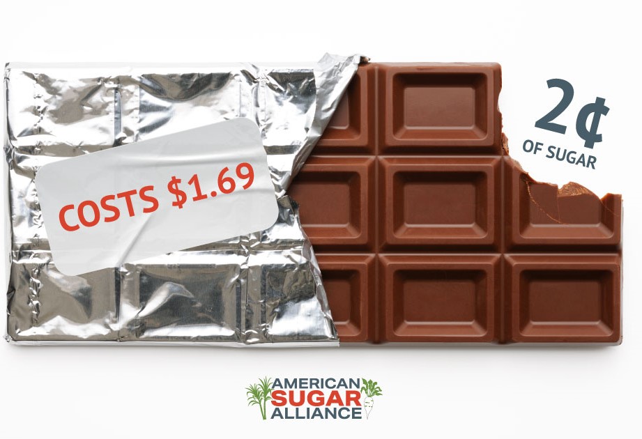 SugarAlliance's tweet photo. American-made sugar is affordable.

Since current sugar policy was first passed by Congress in 2008, U.S. candy makers have increased both production and profit. Even amid rising inflation, consumers’ real cost for sugar is lower than a decade ago. https://t.co/rVs30vr92f