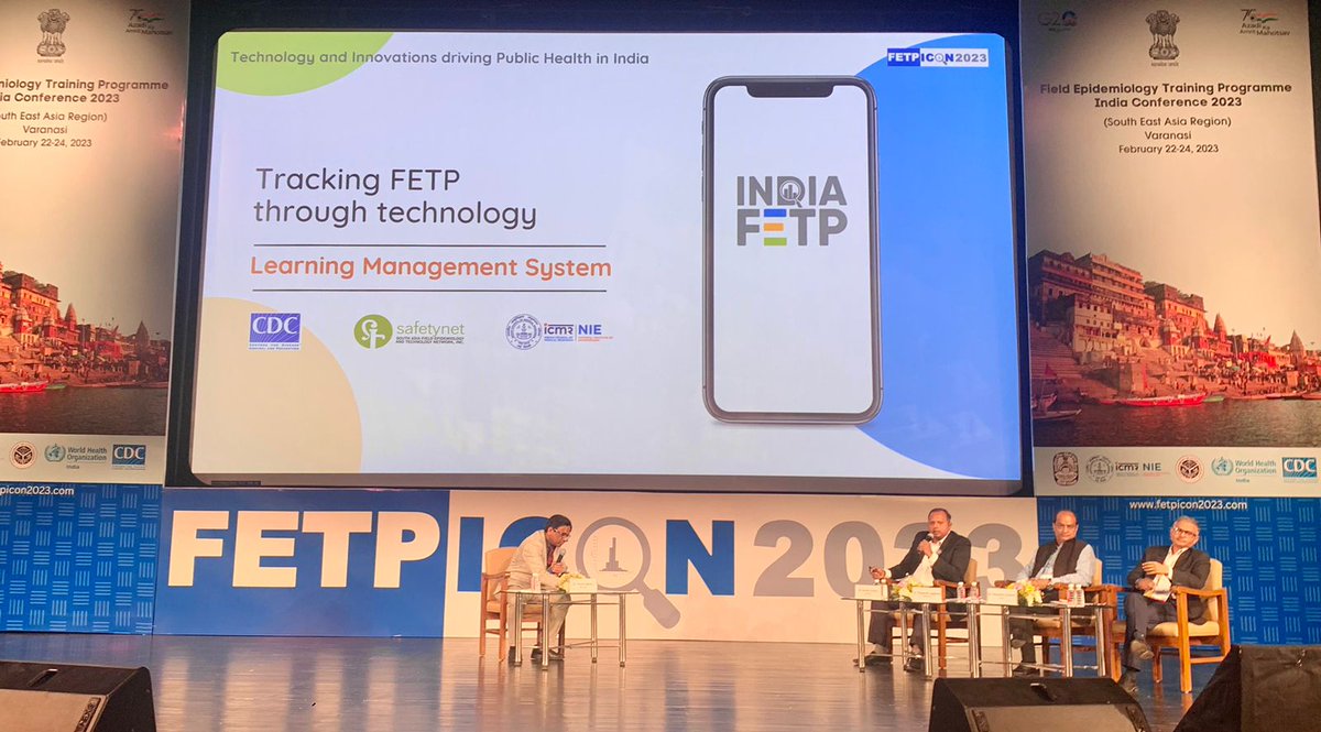 Technology and Innovation driving #PublicHealth in #India

India's #FETP #LMS platform at #FETPICON2023 

#diseasedetectives #fieldepidemiologist #fieldepidemiologists #fetpicon #Varanasi #epidemiology #learningmanagementsystem #IndiaFETP