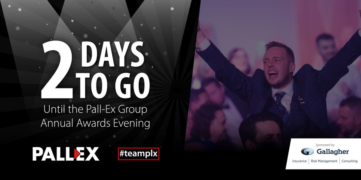 Just two days to go until the next Pall-Ex Group Annual Awards Evening! We hope you're all looking forward to it as much as we are 🎉 #teamplx #plxawards23