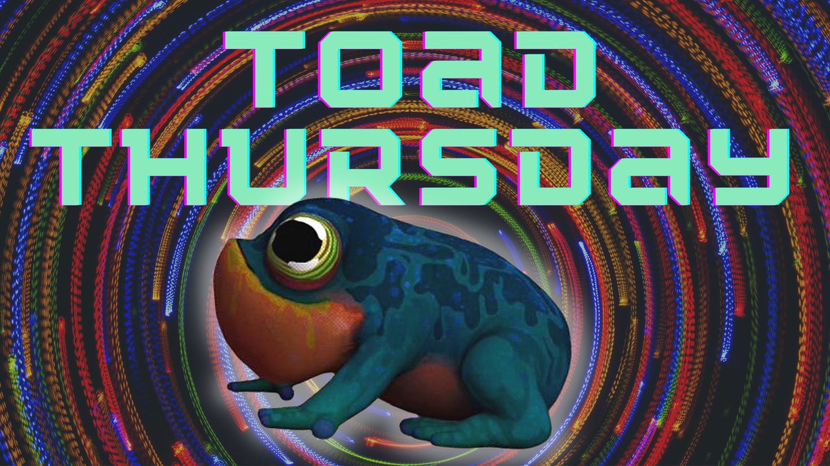 GearedApes's tweet photo. Gm!
I declare today as #ToadThursday 🐸
Say it back or have 7 days of bad toad mode RNG https://t.co/czr0mzox0f