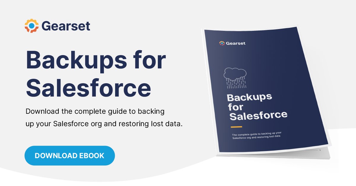 Gearset on Twitter "More than 50 of Salesforce teams suffered data