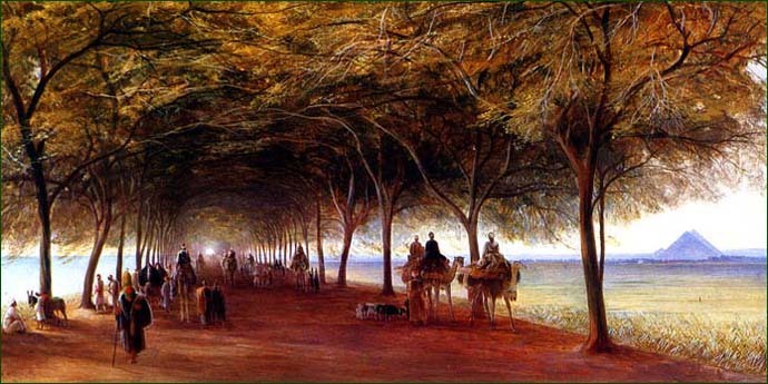 Edward_Lear_Art's tweet image. The Pyramids Road, Gizah, 1873 #edwardlear #lear wikiart.org/en/edward-lear…