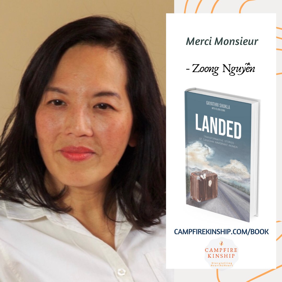 CampfireKinship's tweet photo. Meet Landed’s co-author, Zoong Nguyễn, whose story is titled, “Merci Monsieur”. Check out her work at https://t.co/xnJI81F8au or follow her on Instagram at: @Zoong.ca.art
#LandedYYC #immigrantwomenstories #womensupportingwomen #writingcommunity #canadianimmigration https://t.co/BOXK4IDX8M