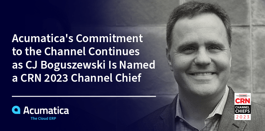 Acumatica's tweet photo. Since joining Acumatica, CJ Boguszewski has taken ownership of our partner program, strengthening our robust incentive, certification, recruitment, enablement, and activation offerings. Congrats again to CJ for being named a @CRN 2023 #ChannelChief! 👏
https://t.co/6XDVXKGa6I https://t.co/lmqFOnrIUF