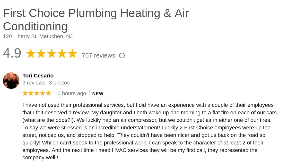 FirstChoice_NJ's tweet photo. Shout out to Mike and Ryan for going above and beyond in their service. It's easy to be everyone's #firstchoice with service like that! #homeservices #hvac #quality #hvacservice #service #technician #hvacmaintenance https://t.co/d4J56H2Pa7