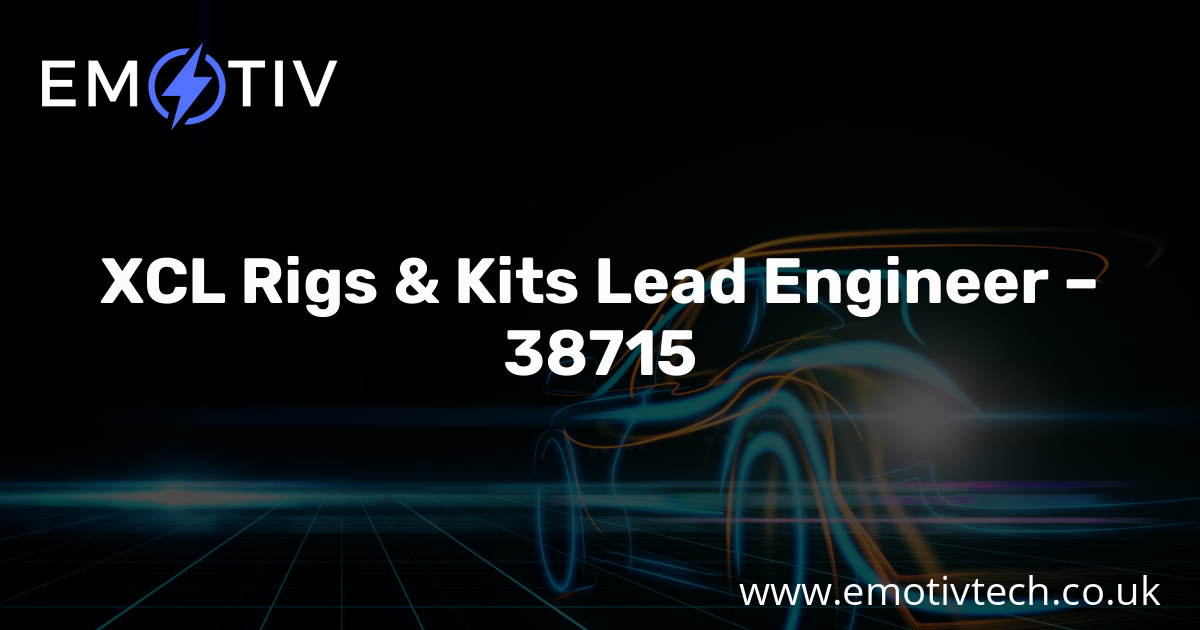 EmotivTech's tweet photo. XCL Rigs &amp; Kits Lead Engineer 38715 https://t.co/YjpcRcUsE3 
Lead the management of Rigs &amp; Test Kits cross car-line, including collation of initial inputs, tracking parts supply &amp; cost &amp; maintaining the status through product development of vehicles for Special Vehicle Operations https://t.co/8mGJuOJFiP