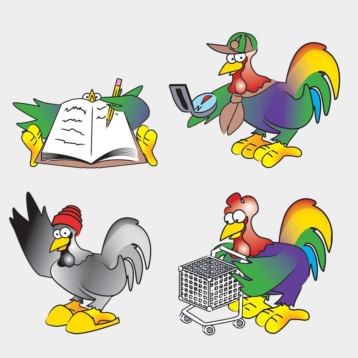 orlandomediaco's tweet image. Throwback Thursday - Chickenburger Chicken mascots series circa 2002 - CANADA'S OLDEST DRIVE-IN RESTAURANT #classicdiner #classicfun #bedfordclassic #localtradition #since1940 #History #Bedford #Halifax #Dartmouth #NovaScotia #TBT #throwbackthursday @thechickburger #illustration