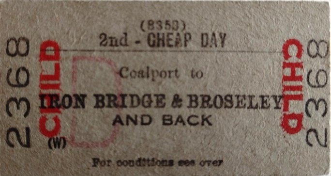 @CoalportStation Thought you might find this interesting... given to me (Project Officer Marc) by a good friend who used to travel to school in Ironbridge from Coalport every day until the line closed in '63 (he says the trains were always very busy, too).