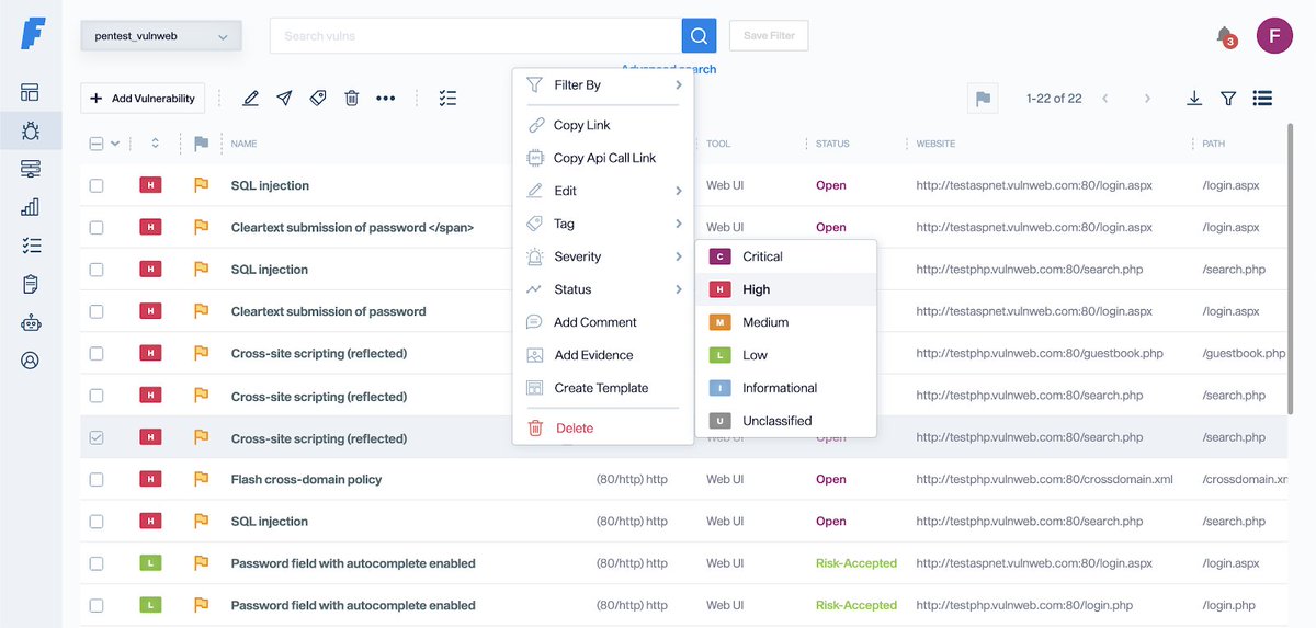 Chahali's tweet photo. Faraday - Open Source Vulnerability Management Platform https://t.co/fk6GSGXY4I #Appsec #Burpsuite #ContinuousScanning #Devsecops https://t.co/ejTWqL0ttI