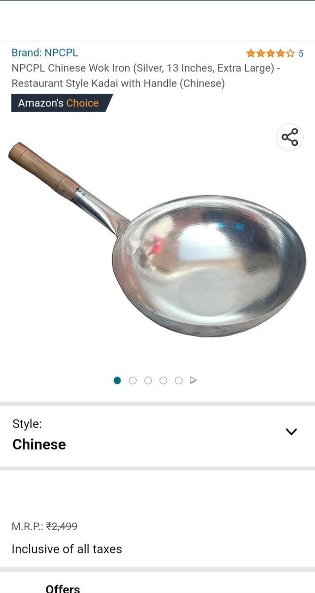 Thinking Biryani? 
or Fried Rice..
or Asian Noodles?

Buy Amazon's Choice for large Iron Pan by NPCPL and cook healthy at home using choice ingredients.

To check price click ⬇️

amazon.in/NPCPL-Chinese-…

#ChineseWok #NPCPLWok