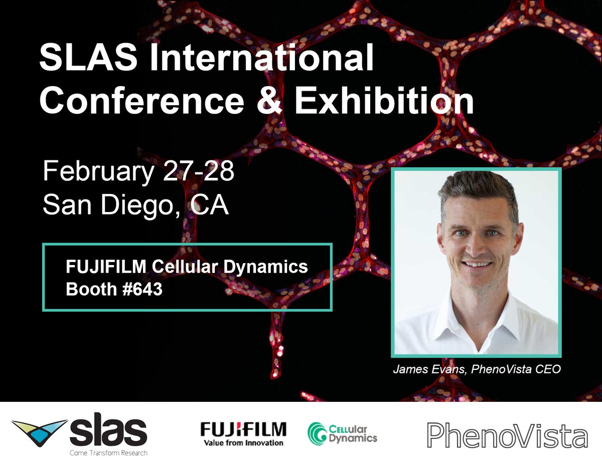 Our CEO James Evans will be at <a href="/SLAS_Org/">SLAS</a> next week checking out the latest and greatest in lab automation and research. We look forward to meeting with clients new and old and catching up with our friends at <a href="/CellDynamics/">Fujifilm Cellular Dynamics</a>. Stop by FCDI booth #643 to speak with James! #SLAS2023